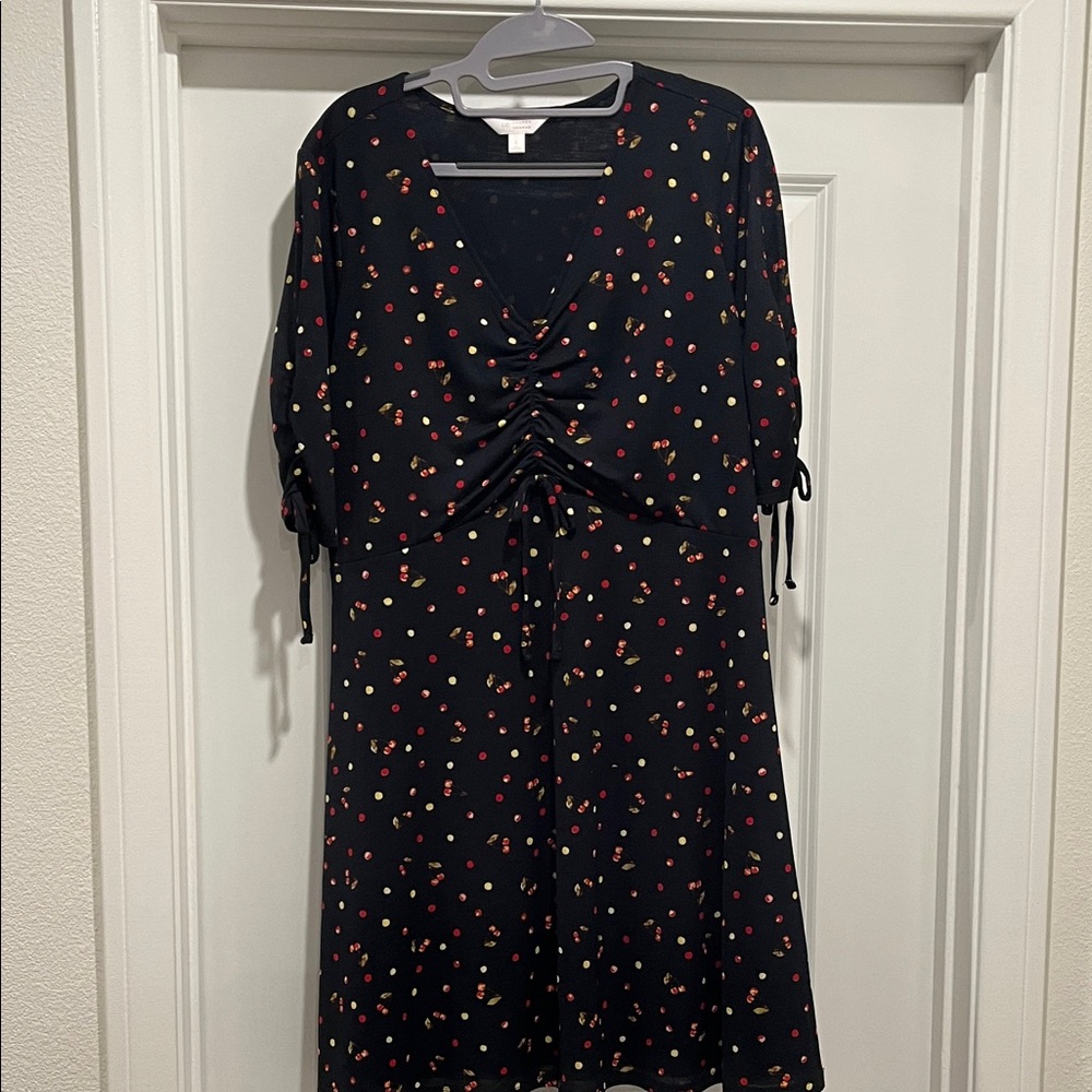 LC Lauren Conrad Black Cherry Midi Dress